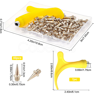 51Pcs 2 Styles Track Shoes DIY Accessories DIY-GF0005-10-1