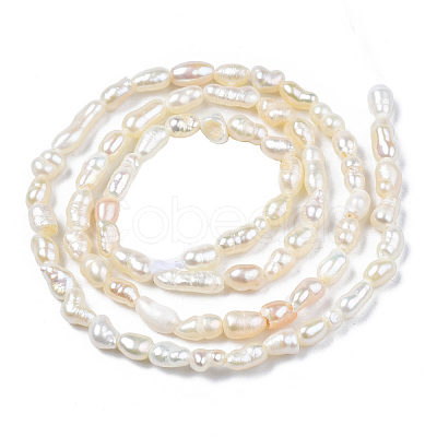 Natural Cultured Freshwater Pearl Beads Strands PEAR-N012-02F-1