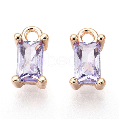 Brass Cubic Zirconia Charms LS-X1-KK-S350-367P-1