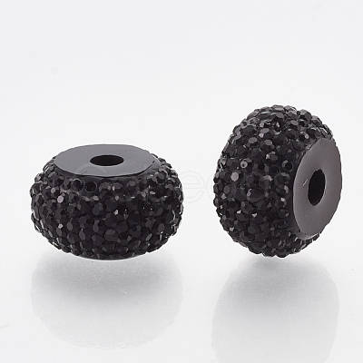 Resin Rhinestone Beads X-RESI-T020-01B-01-1