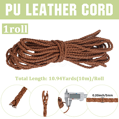 10M Round Imitation Leather Braided Cord WL-GF0001-32C-04-1