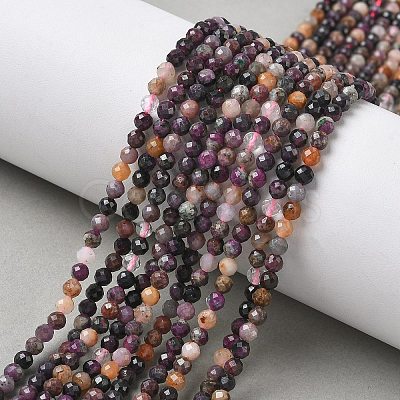 Natural Ruby Beads Strands G-L651-C07-3mm-1