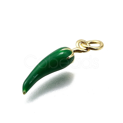 Brass Enamel Pendants KK-Z100-10G-03-1
