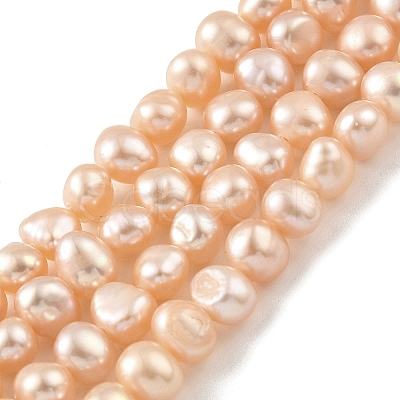 Natural Cultured Freshwater Pearl Beads Strands PEAR-A006-05-1