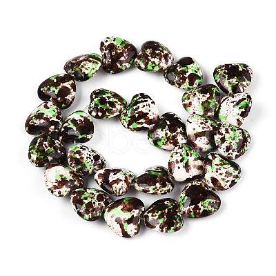 Spray Painted Synthetic Turquoise Beads Strands G-N352-28A-06-1