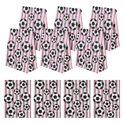 15Pcs Football Print Paper Cady Bags ABAG-TA0002-33A-1