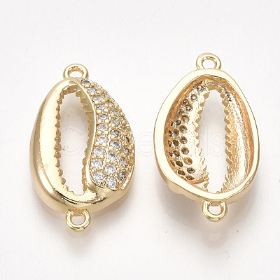 Brass Cubic Zirconia Links KK-S350-378-1