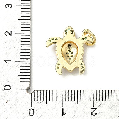 Brass Micro Pave Cubic Zirconia Pendants KK-H255-01A-G02-1