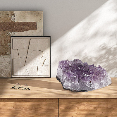 Natural Amethyst Cluster Ornaments DJEW-PA0001-07-1