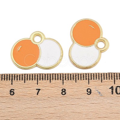 Alloy Enamel Pendants FIND-I065-01F-G-1