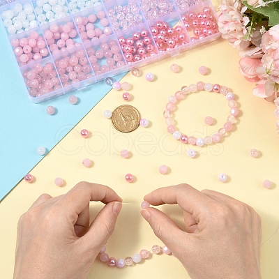 480Pcs 8 Styles Mixed Styles Acrylic Beads OACR-YW0002-68A-1