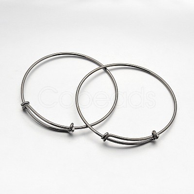 Adjustable Brass Expandable Bangle Making BJEW-E218-01B-1