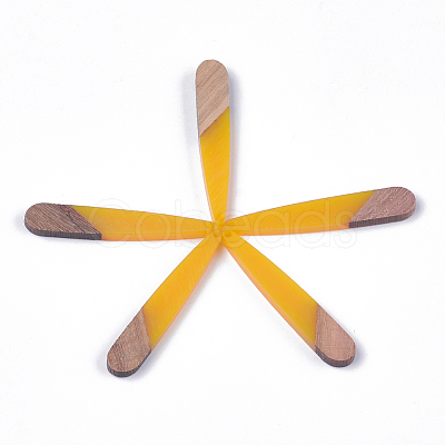Resin & Walnut Wood Pendants RESI-S358-40C-1