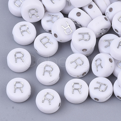 Plating Acrylic Beads X-PACR-R243-04R-1