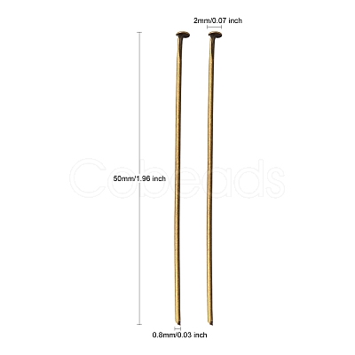 Iron Flat Head Pins IFIN-R217-0.7x50-AB-NF-1