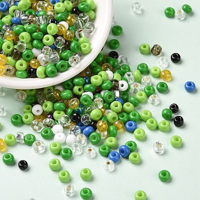 Opaque & Transparent & Metallic Colours 6/0 Glass Seed Beads SEED-A030-07B-1