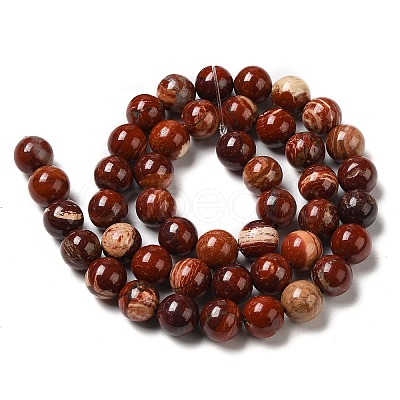 Natural Red Snakeskin Jasper Beads Strands G-H298-A02-03-1