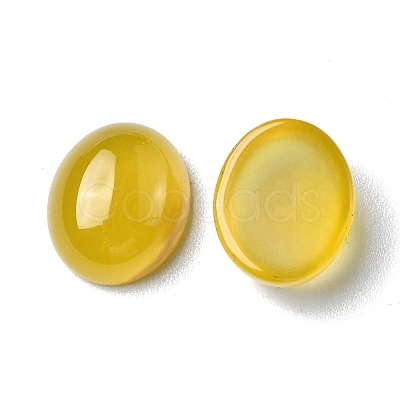 Natural Yellow Agate Cabochons G-A029-01-03-1