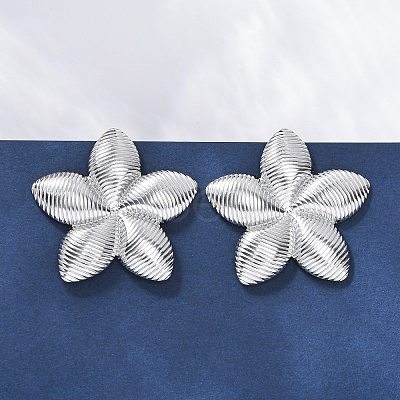 304 Stainless Steel Stud Earrings for Women EJEW-K306-19P-1