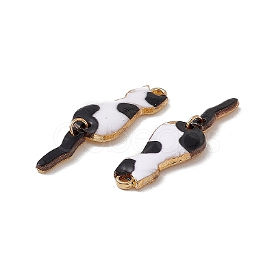 Rack Plating Alloy Enamel Pendants ENAM-K050-01E-1