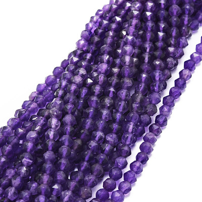 Natural Amethyst Beads Strands G-E569-A03-1