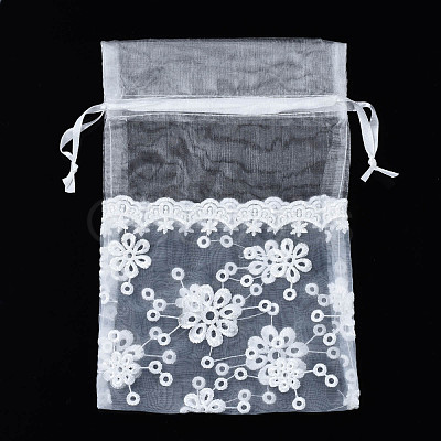 Acrylic Fibres Drawstring Gift Bags OP-Q053-007-1