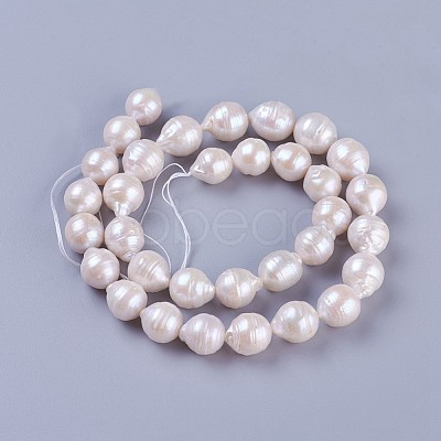 Natural Cultured Freshwater Pearl Beads Strands PEAR-F010-13-1