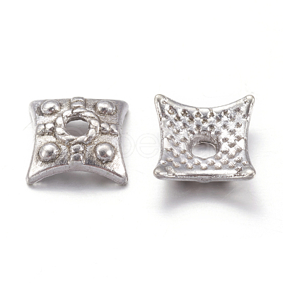Tibetan Style Alloy Bead Caps X-LF0573Y-NF-1