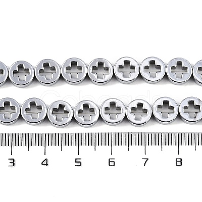 Electroplated Synthetic Non-magnetic Hematite Beads Strands G-K375-A01-01-1