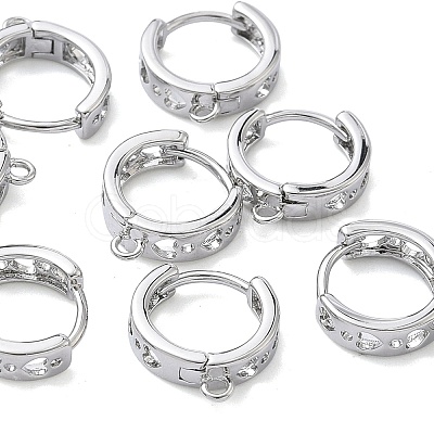 SHEGRACE Brass Hoop Earrings Findings XGR0151P-89P-1