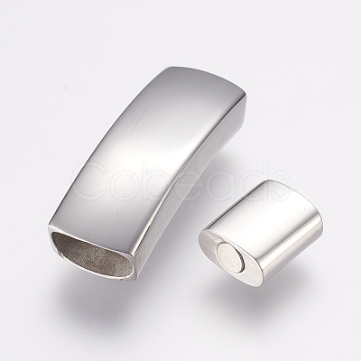 Tarnish Resistant 304 Stainless Steel Magnetic Clasps LS-STAS-G136-01P-1
