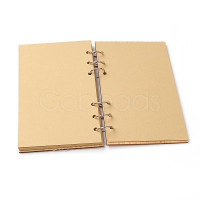 Wooden Wedding Guestbooks Notepad AJEW-H114-01-1