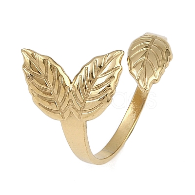 304 Stainless Steel Cuff Rings RJEW-D332-03G-1