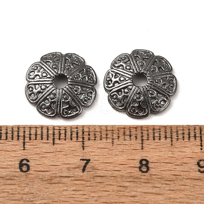 Tibetan Style Alloy Bead Caps K095C051-1