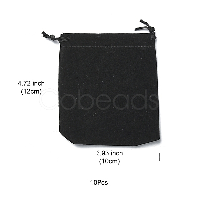 Rectangle Velvet Drawstring Pouches TP-YW0001-01-1