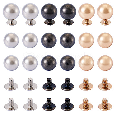18 Sets 3 Colors Iron Screws FIND-TA0006-29C-1