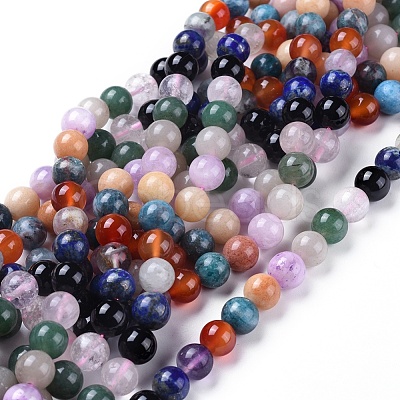 Natural Gemstone Beads Strands G-F591-03-10mm-1