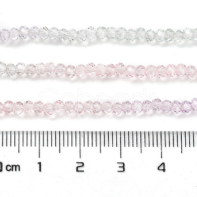 Transparent Painted Glass Beads Strands DGLA-A034-T2mm-A23-1