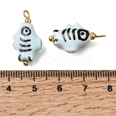 Handmade Porcelain Pendants PR-CBA0027-03G-02-1