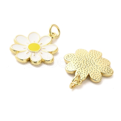 Brass Enamel Pendants KK-M324-10G-1
