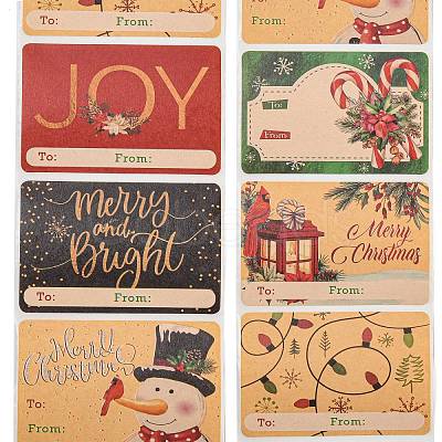 Christmas Theme Cartoon Paper Stickers STIC-P013-06B-1