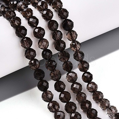 Natural Smoky Quartz Beads Strands G-T140-23A-1