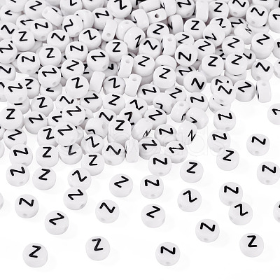 500Pcs Acrylic Beads SACR-TA0001-55Z-1