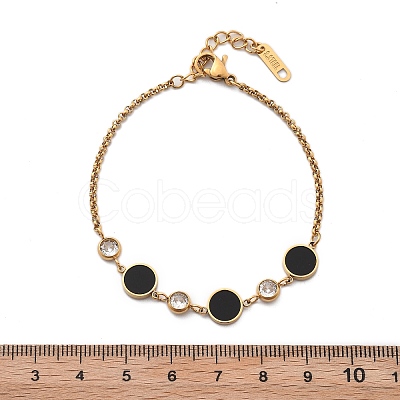 Ion Plating(IP) 304 Stainless Steel Link Bracelets BJEW-P345-10G-03-1