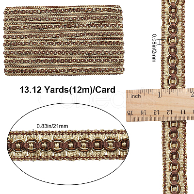 Polyester Braided Ribbons OCOR-WH0046-85B-1