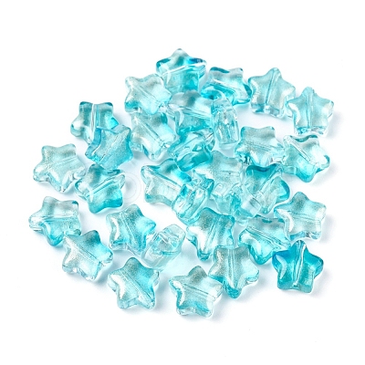 Electroplate Glass Beads X-EGLA-E059-G-1