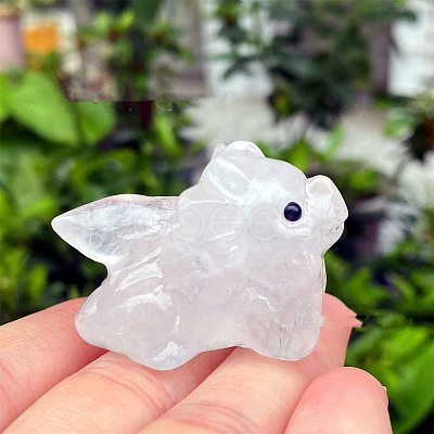 Natural Quartz Crystal Carved Figurines Statues for Home Desktop Decoration PW-WG05555-06-1