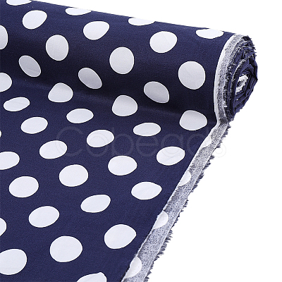2 Yards Polka Dot Pattern Cotton Fabric DIY-FG0009-96-1