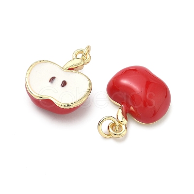 Brass Enamel Pendants KK-H259-11D-G01-1