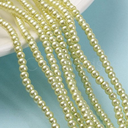 Glass Pearl Beads Strands HY-3D-B04-1